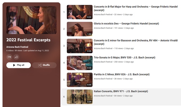 Click here for excerpts from our 2022 Festival